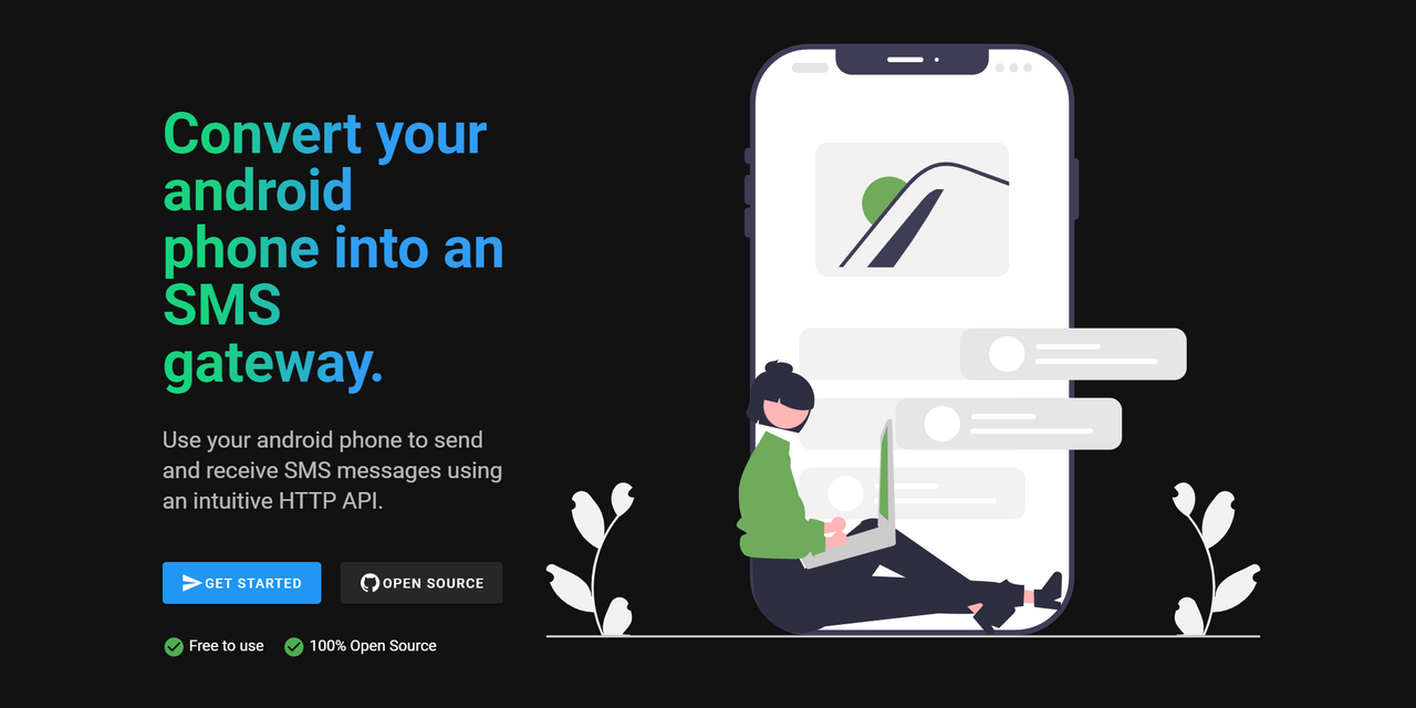 httpSMS Android SMS gateway product preview